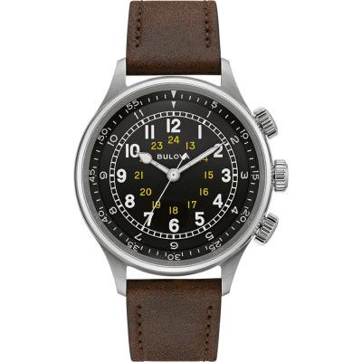 Bulova® Analoog 'A-15 pilot' Heren Horloge 96A245