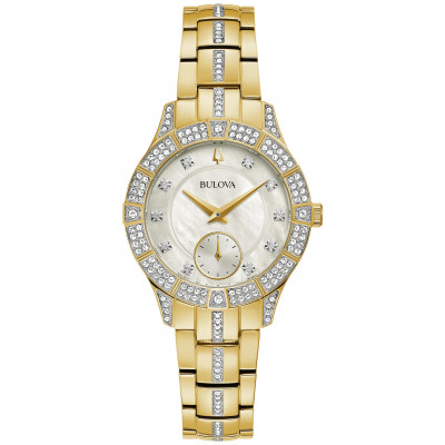 Bulova® Analoog 'Phantom crystal' Dames Horloge 98L283