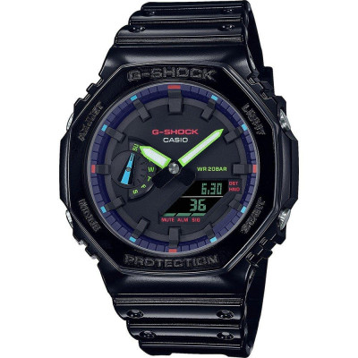 Casio® Analoog En Digitaal 'G-shock' Heren Horloge GA-2100RGB-1AER
