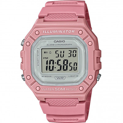 Casio® Digitaal 'Casio collection' Dames Horloge W-218HC-4AVEF