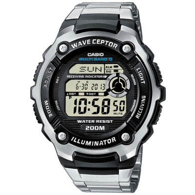 Casio® Digitaal 'Casio wave ceptor' Heren Horloge WV-200RD-1AEF