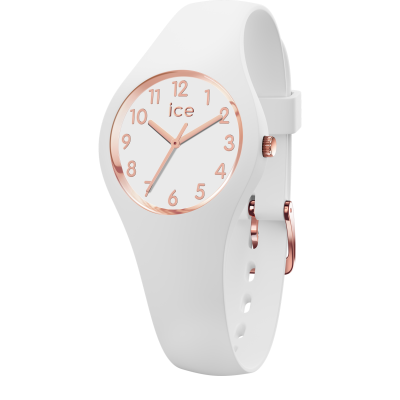 Ice Watch® Analoog 'Ice glam - white rose-gold - numbers' Meisjes Horloge (Extra Small) 015343