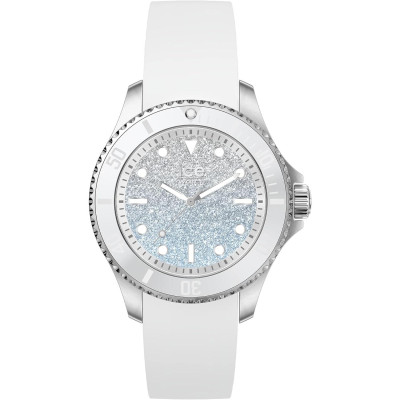 Ice Watch® Analogue 'Ice Steel - Lo White Blue' Women's Watch (Small) 020370