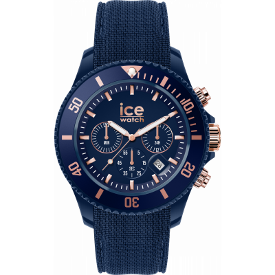 Ice Watch® Chronograaf 'Ice chrono - dark blue rose-gold' Heren Horloge 020621
