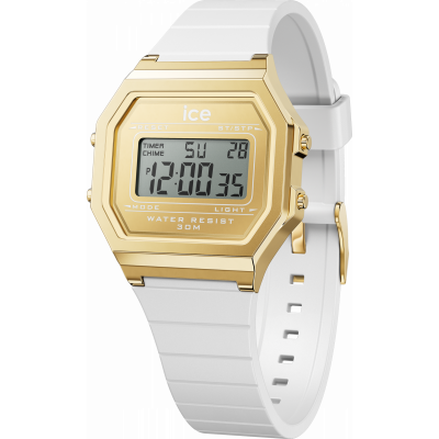 Ice Watch® Digitaal 'Ice digit retro - white gold' Dames Horloge 022049