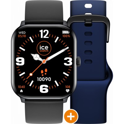 Ice Watch® Digitaal 'Ice smart - ice 1.0 - black - 2 bands - black - navy' Unisex Horloge 022253
