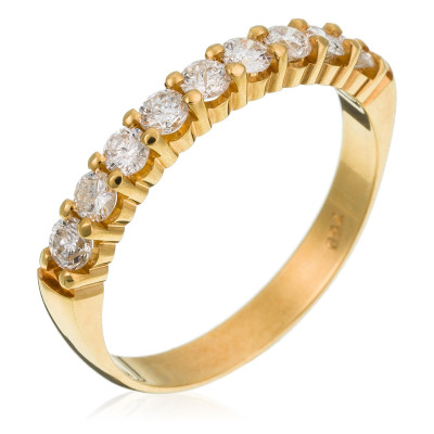 Orphelia® Dames Geelgoud 18K Ring (sieraad) - Goudkleurig RD-3009