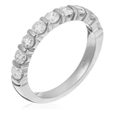 Orphelia® Dames Witgoud 18K Ring (sieraad) - Zilverkleurig RD-3013/1
