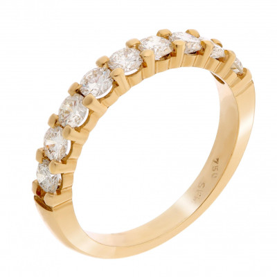 Orphelia® Dames Geelgoud 18K Ring (sieraad) - Goudkleurig RD-3051
