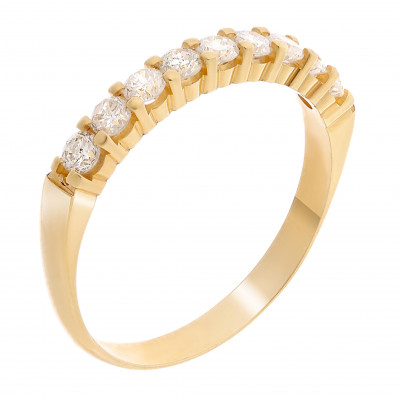 Orphelia® Dames Geelgoud 18K Ring (sieraad) RD-3056