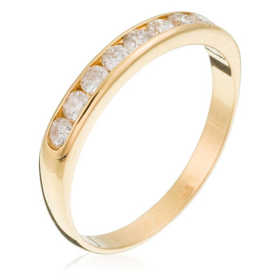 Orphelia® Dames Geelgoud 18K Ring (sieraad) - Goudkleurig RD-33078