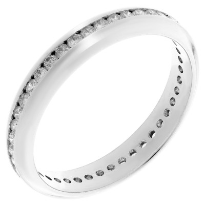Orphelia® Dames Witgoud 18K Ring (sieraad) - Zilverkleurig RD-33181/1