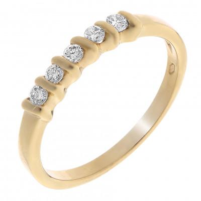 Orphelia® Dames Geelgoud 18K Ring (sieraad) - Goudkleurig RD-33217