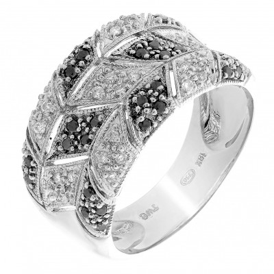 Orphelia® Dames Witgoud 18K Ring (sieraad) - Zilverkleurig RD-33326
