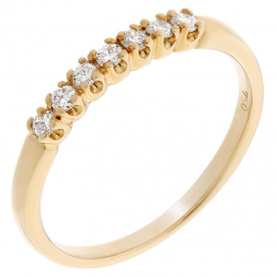 Orphelia® Dames Geelgoud 18K Ring (sieraad) - Goudkleurig RD-3708