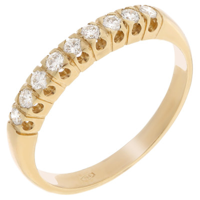 Orphelia® Dames Geelgoud 18K Ring (sieraad) - Goudkleurig RD-3907