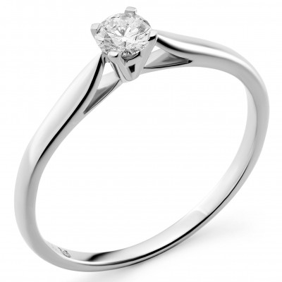 Orphelia® Dames Witgoud 18K Ring (sieraad) - Zilverkleurig RD-3918/1