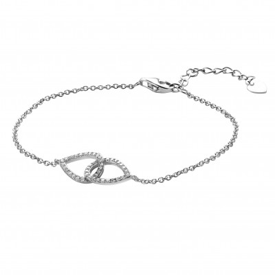 Orphelia® Dames Zilver 925 925 Armband (sieraad) - Zilverkleurig ZA-7050