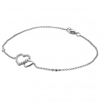 Orphelia® Dames Zilver 925 925 Armband (sieraad) - Zilverkleurig ZA-7053