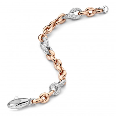 Orphelia® Dames Zilver 925 925 Armband (sieraad) - Rosékleurig ZA-7160