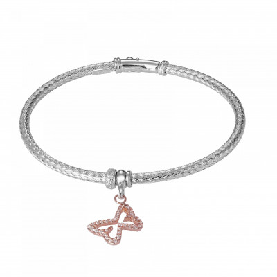 Orphelia® Dames Zilver 925 925 Armband (sieraad) - Zilver/Rosé ZA-7397