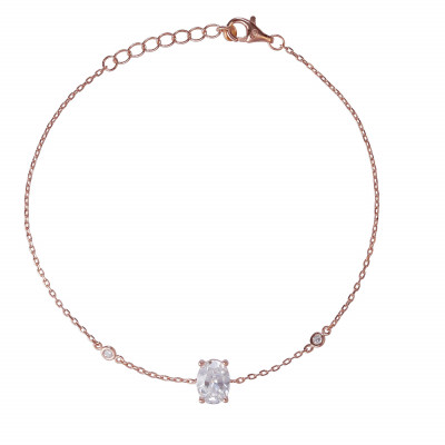 Orphelia® 'Elodie' Dames Zilver 925 925 Armband (sieraad) - Rosékleurig ZA-7419