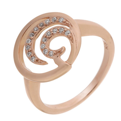 Orphelia® Dames Zilver 925 925 Ring (sieraad) - Rosékleurig ZR-7084/1