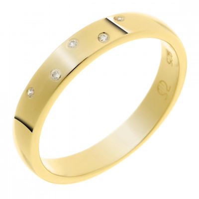Orphelia® Dames Zilver 925 925 Ring (sieraad) - Goudkleurig ZR-7130/G