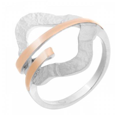 Orphelia® Dames Zilver 925 925 Ring (sieraad) - Zilver/Rosé ZR-7207