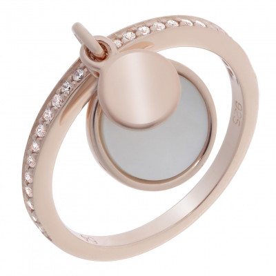 Orphelia® Dames Zilver 925 925 Ring (sieraad) - Rosékleurig ZR-7285/RG