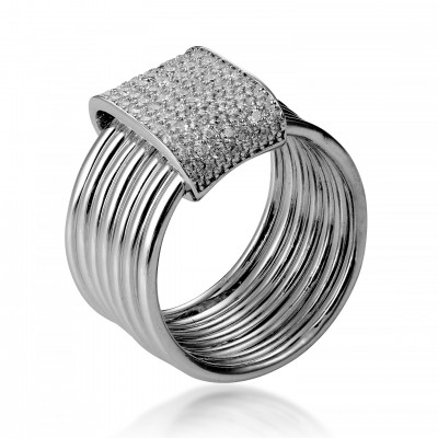 Orphelia® Dames Zilver 925 925 Ring (sieraad) - Zilverkleurig ZR-7417