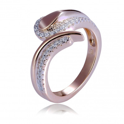 Orphelia® Dames Zilver 925 925 Ring (sieraad) - Rosékleurig ZR-7441