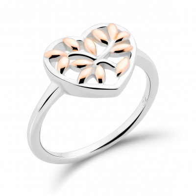 Orphelia® Dames Zilver 925 925 Ring (sieraad) - Zilver/Rosé ZR-7474
