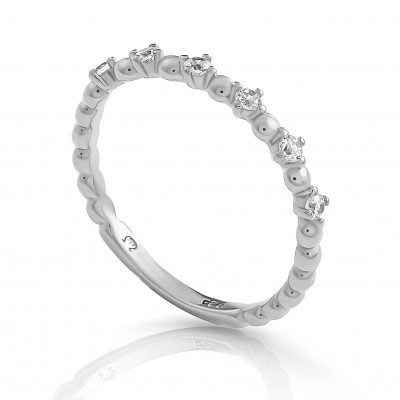 Orphelia® 'Signature' Dames Zilver 925 925 Ring (sieraad) - Zilverkleurig ZR-7535