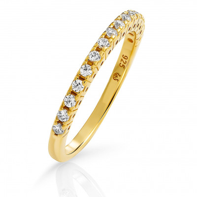Orphelia® 'Claire' Dames Zilver 925 925 Ring (sieraad) - Goudkleurig ZR-7539/G