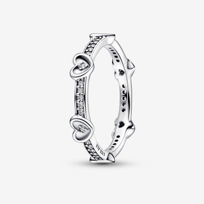 Pandora® 'Radiant heart' Dames Zilver 925 925 Ring (sieraad) - Zilverkleurig 192496C01-54