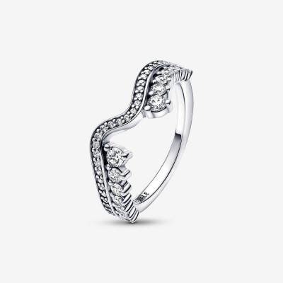 Pandora® 'Wave' Dames Zilver 925 925 Ring (sieraad) - Zilverkleurig 192543C01