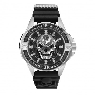 Philipp Plein® Analoog 'The $kull carbon fiber' Heren Horloge PWAAA1622