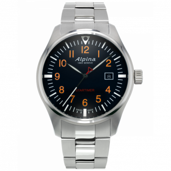 Alpina® Analoog 'Startimer pilot' Heren Horloge AL-240N4S6B