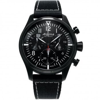 Alpina® Chronograaf 'Startimer pilot' Heren Horloge AL-371BB4FBS6