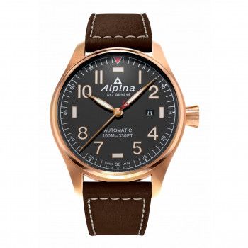 Alpina® Analoog 'Alpiner 4 shadow' Heren Horloge AL-525G4S4
