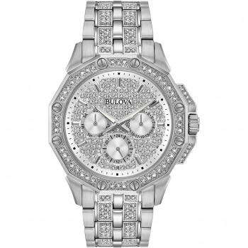 Bulova® Multi Dial 'Crystal' Mannen's Watch 96C134