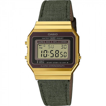 Casio® Digitaal 'Casio collection vintage' Unisex Horloge A700WEGL-3AEF