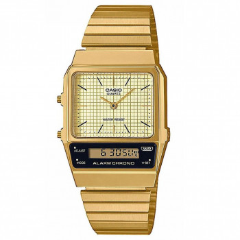 Casio® Analoog En Digitaal 'Casio collection vintage' Heren Horloge AQ-800EG-9AEF