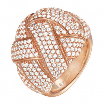 Esprit® Dames Messing Ring (sieraad) - Rosékleurig ESRG02291C160