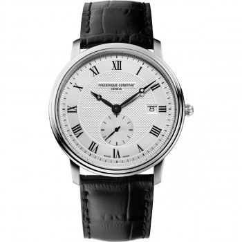 Frederique Constant® Analoog 'Slimline' Heren Horloge FC-245M5S6