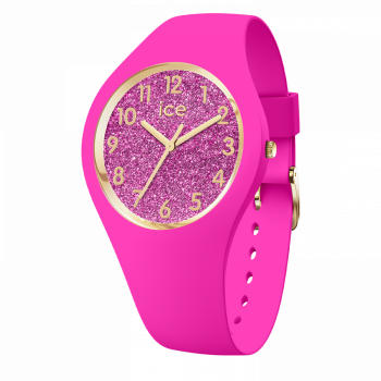 Ice Watch® Analoog 'Ice glitter - neon pink' Dames Horloge 021224