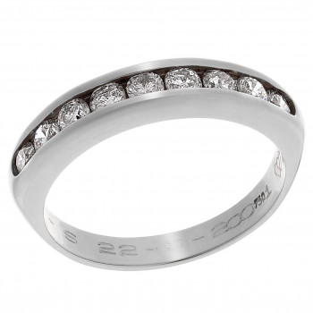 Orphelia® Dames Witgoud 18K Ring (sieraad) - Zilverkleurig RD-3003/1