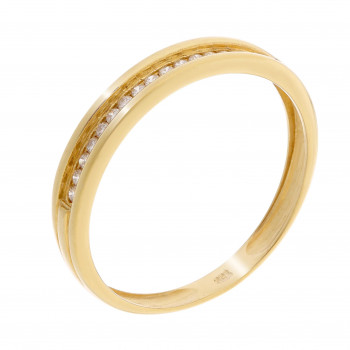 Orphelia® Dames Geelgoud 18K Ring (sieraad) - Goudkleurig RD-3019