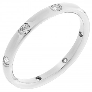 Orphelia® Unisex Witgoud 18K Ring (sieraad) - Zilverkleurig RD-3084/1